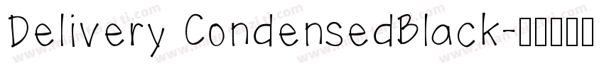 Delivery CondensedBlack字体转换